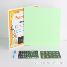 Tablero de dibujo fluorescente de graffiti 3D para niños A5